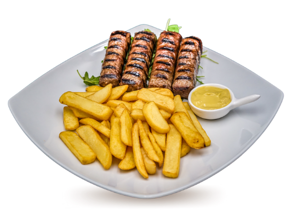 Mici-4buc+cartofi praj. ,mustar/300gr